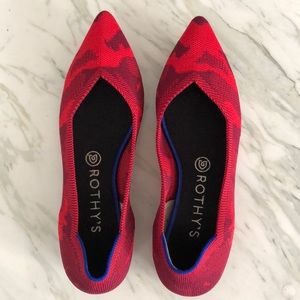 *RETIRED* Rothy’s Red Camo Point Size 9